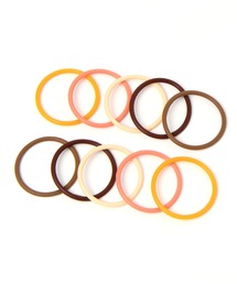 LEPSIM | シリコンゴム10個セット　167065(ヘアゴム)