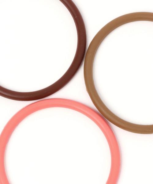 LEPSIM(レプシィム)の「シリコンゴム10個セット 167065(ヘアゴム・レディース・ブラック/ベージュ/オレンジ・ONE SIZE)」の9枚目の写真