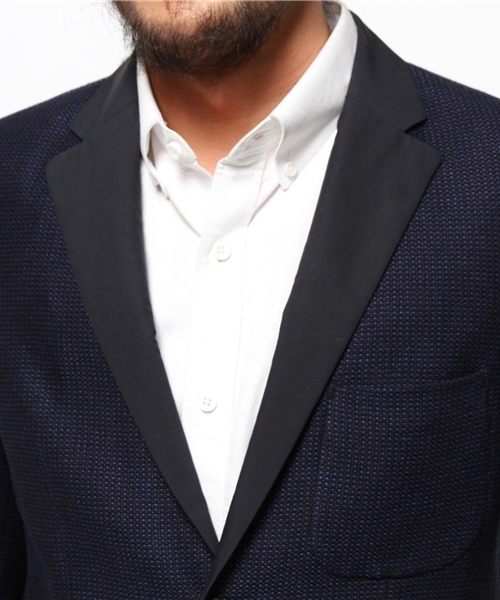 EDIFICE（エディフィス）の「◇カラミメッシュ2Bジャケット（テーラードジャケット・メンズ・ネイビー・48/46/44/50）」の6枚目の写真