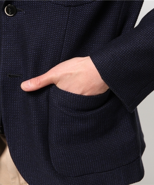 EDIFICE（エディフィス）の「◇カラミメッシュ2Bジャケット（テーラードジャケット・メンズ・ネイビー・48/46/44/50）」の8枚目の写真