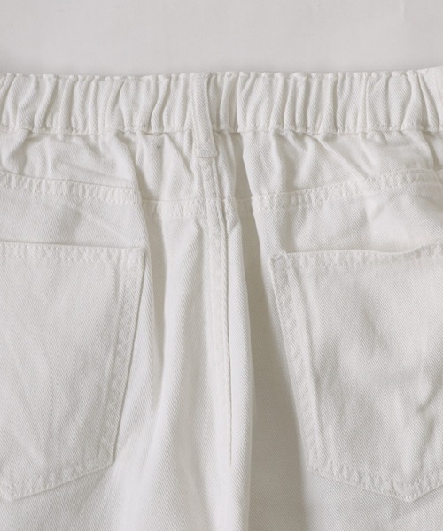 antiqua(アンティカ)の「綿100%ツイル生地ワイドタックパンツ(その他パンツ・レディース・ブラック/ホワイト/オレンジ/グリーン/ブルー・L/M)」の15枚目の写真