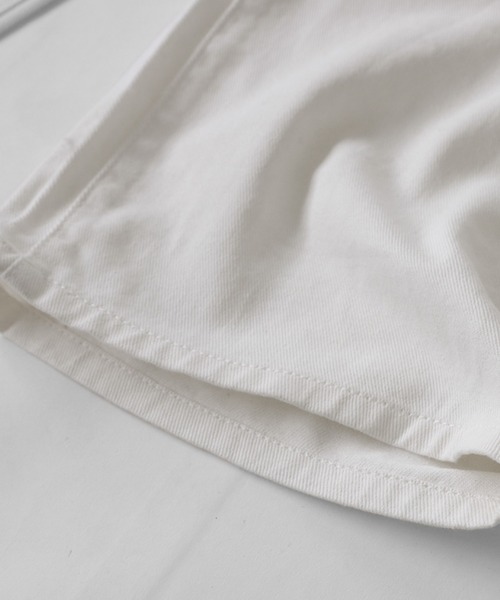 antiqua(アンティカ)の「綿100%ツイル生地ワイドタックパンツ(その他パンツ・レディース・ブラック/ホワイト/オレンジ/グリーン/ブルー・L/M)」の16枚目の写真