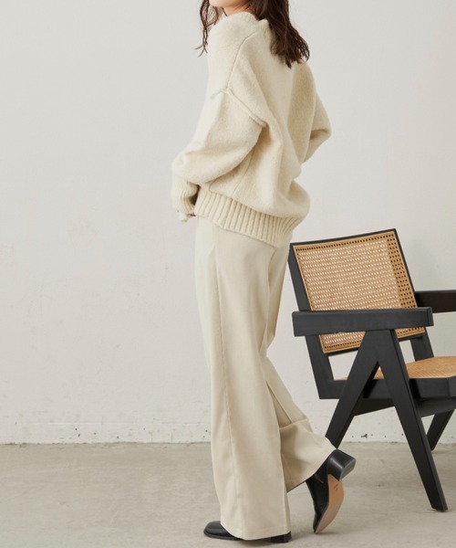 CLEARIMPRESSION （クリアインプレッション）の「ハイウエストコーデュロイワイドパンツ（その他パンツ・レディース・グリーン/ブラック/アイボリー・M/S）」の8枚目の写真