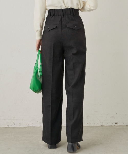 CLEARIMPRESSION （クリアインプレッション）の「ハイウエストコーデュロイワイドパンツ（その他パンツ・レディース・グリーン/ブラック/アイボリー・M/S）」の21枚目の写真