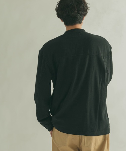 FORK&SPOON（フォークアンドスプーン）の「FORK&SPOON　スタンドカラーカバーオールシャツ（シャツ/ブラウス・メンズ・ブラウン/ブラック・4/5）」の12枚目の写真