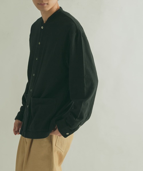 FORK&SPOON（フォークアンドスプーン）の「FORK&SPOON　スタンドカラーカバーオールシャツ（シャツ/ブラウス・メンズ・ブラウン/ブラック・4/5）」の13枚目の写真