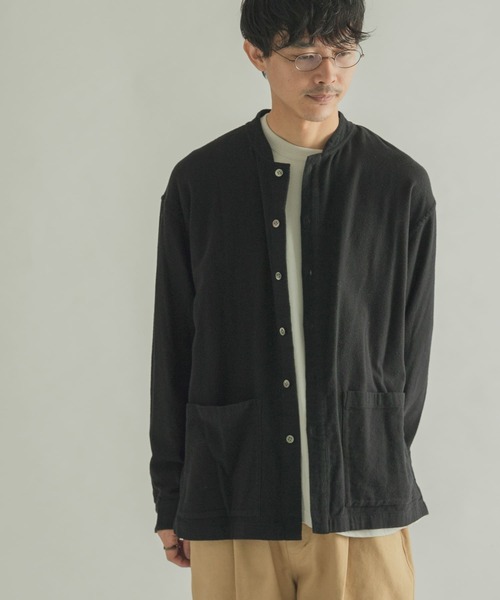 FORK&SPOON（フォークアンドスプーン）の「FORK&SPOON　スタンドカラーカバーオールシャツ（シャツ/ブラウス・メンズ・ブラウン/ブラック・4/5）」の15枚目の写真