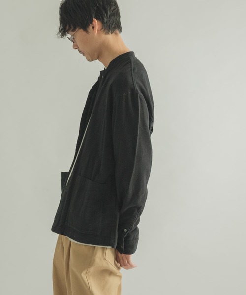 FORK&SPOON（フォークアンドスプーン）の「FORK&SPOON　スタンドカラーカバーオールシャツ（シャツ/ブラウス・メンズ・ブラウン/ブラック・4/5）」の16枚目の写真