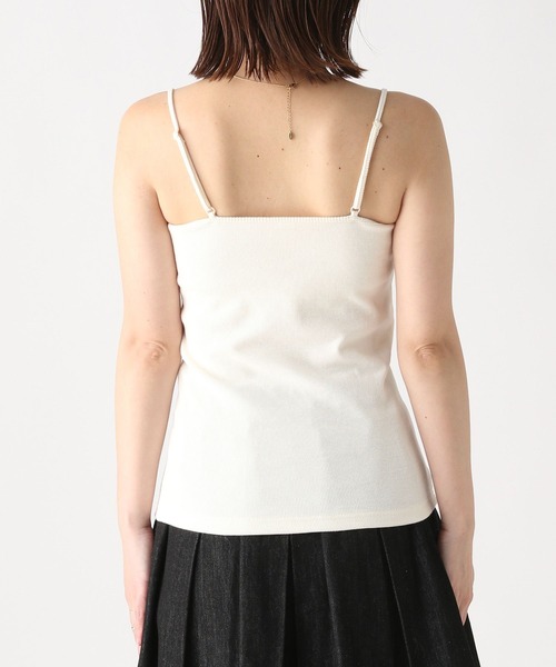 Heather（ヘザー）の「カップ付きリブキャミ2　173758（キャミソール・レディース・ブラウン/ブラック/オフホワイト・S/M）」の4枚目の写真