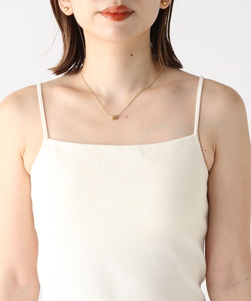 Heather（ヘザー）の「カップ付きリブキャミ2　173758（キャミソール・レディース・ブラウン/ブラック/オフホワイト・S/M）」の5枚目の写真