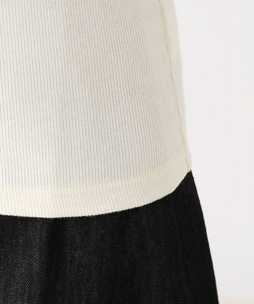 Heather（ヘザー）の「カップ付きリブキャミ2　173758（キャミソール・レディース・ブラウン/ブラック/オフホワイト・S/M）」の7枚目の写真