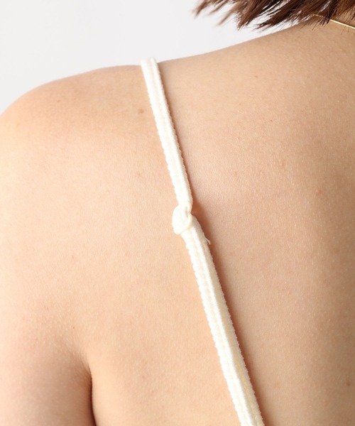 Heather（ヘザー）の「カップ付きリブキャミ2　173758（キャミソール・レディース・ブラウン/ブラック/オフホワイト・S/M）」の9枚目の写真