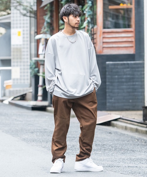 SILVER BULLET(シルバーバレット)の「『CavariA/キャバリア』クルーネックポンチロングTシャツ(Tシャツ/カットソー・メンズ・ブラック/ワイン/ベージュ/ブルーグレー/グレー・M/L)」の13枚目の写真