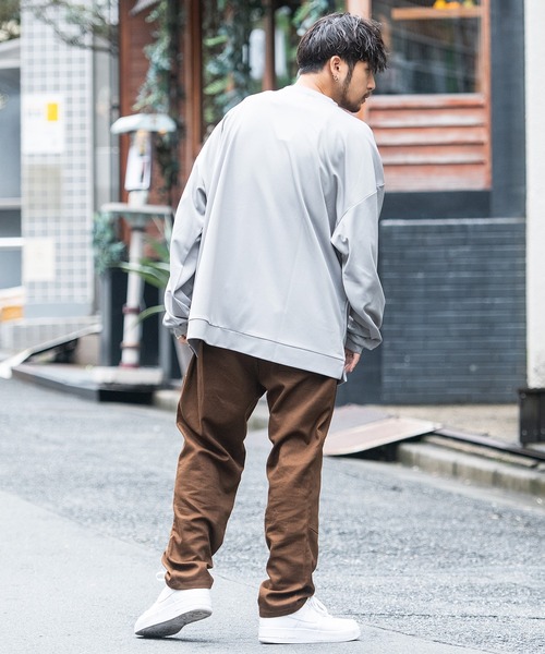 SILVER BULLET(シルバーバレット)の「『CavariA/キャバリア』クルーネックポンチロングTシャツ(Tシャツ/カットソー・メンズ・ブラック/ワイン/ベージュ/ブルーグレー/グレー・M/L)」の15枚目の写真
