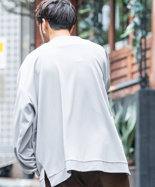 SILVER BULLET(シルバーバレット)の「『CavariA/キャバリア』クルーネックポンチロングTシャツ(Tシャツ/カットソー・メンズ・ブラック/ワイン/ベージュ/ブルーグレー/グレー・M/L)」の16枚目の写真