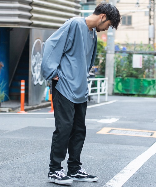 SILVER BULLET(シルバーバレット)の「『CavariA/キャバリア』クルーネックポンチロングTシャツ(Tシャツ/カットソー・メンズ・ブラック/ワイン/ベージュ/ブルーグレー/グレー・M/L)」の19枚目の写真