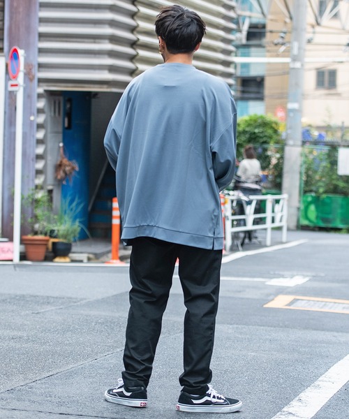 SILVER BULLET(シルバーバレット)の「『CavariA/キャバリア』クルーネックポンチロングTシャツ(Tシャツ/カットソー・メンズ・ブラック/ワイン/ベージュ/ブルーグレー/グレー・M/L)」の20枚目の写真