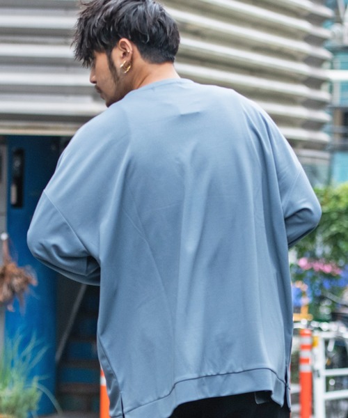 SILVER BULLET(シルバーバレット)の「『CavariA/キャバリア』クルーネックポンチロングTシャツ(Tシャツ/カットソー・メンズ・ブラック/ワイン/ベージュ/ブルーグレー/グレー・M/L)」の21枚目の写真