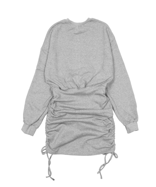 Figments（フィグメンツ）の「サイドドロストスウェットワンピース（ワンピース・レディース・ブラック/グレー・FREE）」の13枚目の写真
