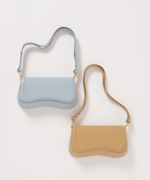 JW PEI(ジェイダブリューペイ)の「【JW PEI(ジェイダブリューペイ)】JOY(ショルダーバッグ・レディース・ベージュ/ライトブルー・2)」の12枚目の写真