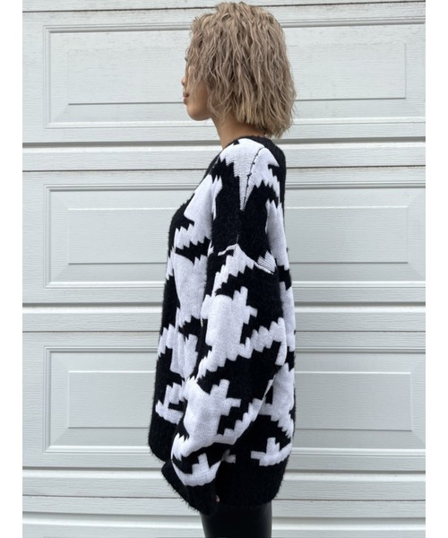 EGOIST(エゴイスト)の「変形千鳥ニットトップス(ニット/セーター・レディース・ベージュ/ブラック・FREE)」の16枚目の写真