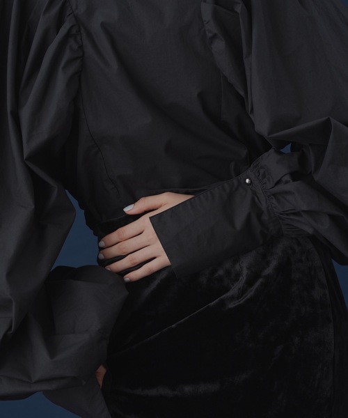 yae（ヤエ）の「バルーンブラウス（シャツ/ブラウス・レディース・ピンク/ライトブルー/ブラック・FREE）」の6枚目の写真