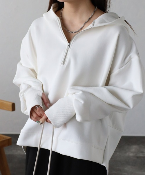 セール】ダンボールハーフZIPパーカー（パーカー）｜sakishimatokyo