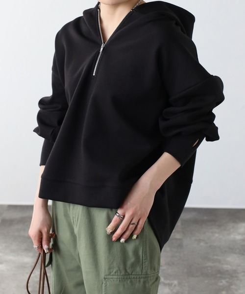 セール】ダンボールハーフZIPパーカー（パーカー）｜sakishimatokyo