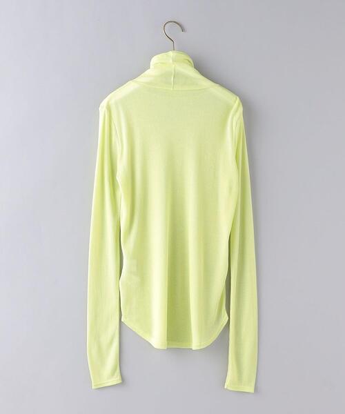 UNITED ARROWS(ユナイテッドアローズ)の「C/N シアー リブ タートルネック カットソー(Tシャツ/カットソー・レディース・ブラック/ホワイト/ライム・FREE)」の17枚目の写真
