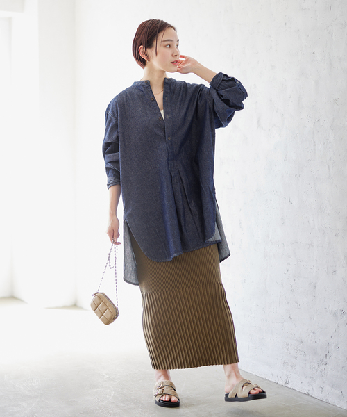 別注【ARMY TWILL/アーミーツイル】Light Denim Sleeping Shirt