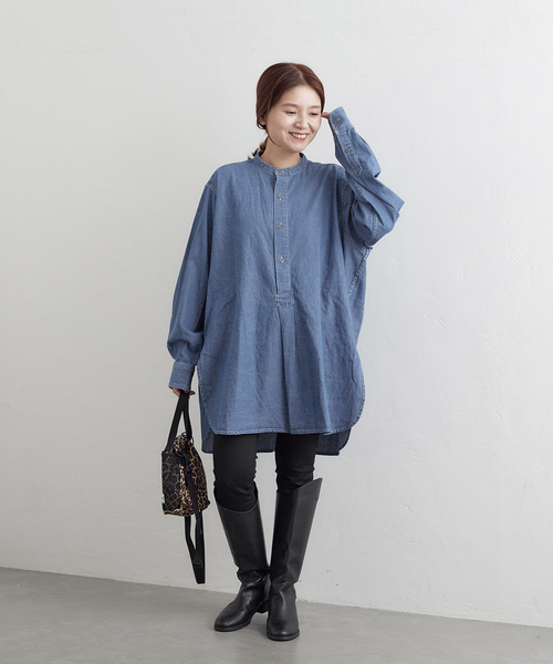 別注【ARMY TWILL/アーミーツイル】Light Denim Sleeping Shirt