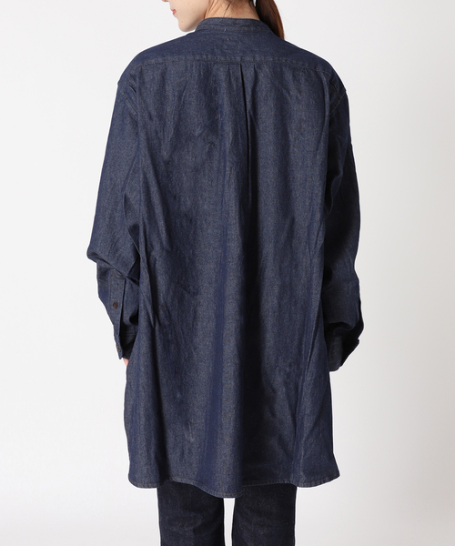 ARMY TWILL（アーミーツイル）の「別注【ARMY TWILL/アーミーツイル】Light Denim Sleeping Shirt：シャツ（シャツ/ブラウス・レディース・ネイビー/ブルー・FREE）」の18枚目の写真