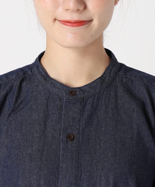 ARMY TWILL（アーミーツイル）の「別注【ARMY TWILL/アーミーツイル】Light Denim Sleeping Shirt：シャツ（シャツ/ブラウス・レディース・ネイビー/ブルー・FREE）」の19枚目の写真