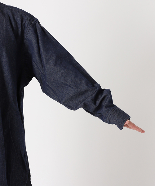 ARMY TWILL（アーミーツイル）の「別注【ARMY TWILL/アーミーツイル】Light Denim Sleeping Shirt：シャツ（シャツ/ブラウス・レディース・ネイビー/ブルー・FREE）」の21枚目の写真