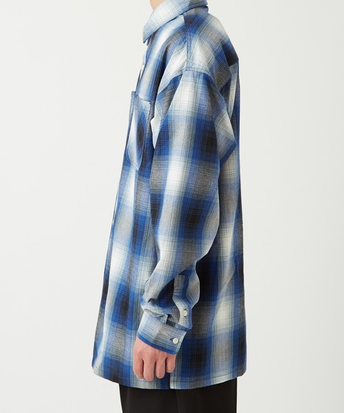 improves（インプローブス）の「サステナブル オンブレ チェック 長袖シャツ（シャツ/ブラウス・メンズ・ホワイト/ブルー/ブラウン/チャコール・MEDIUM/LARGE）」の15枚目の写真