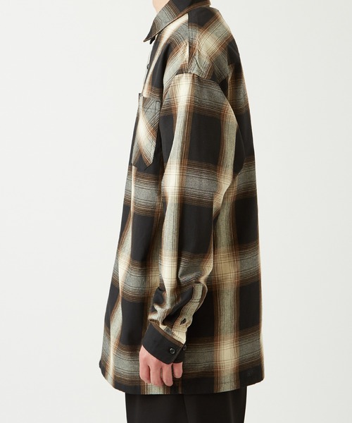 improves（インプローブス）の「サステナブル オンブレ チェック 長袖シャツ（シャツ/ブラウス・メンズ・ホワイト/ブルー/ブラウン/チャコール・MEDIUM/LARGE）」の11枚目の写真