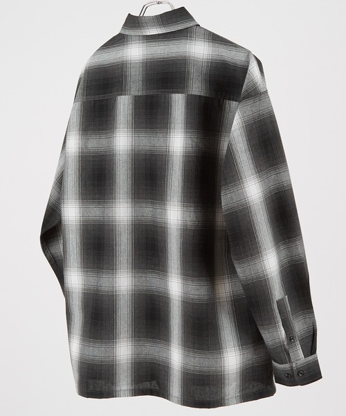 improves（インプローブス）の「サステナブル オンブレ チェック 長袖シャツ（シャツ/ブラウス・メンズ・ホワイト/ブルー/ブラウン/チャコール・MEDIUM/LARGE）」の5枚目の写真