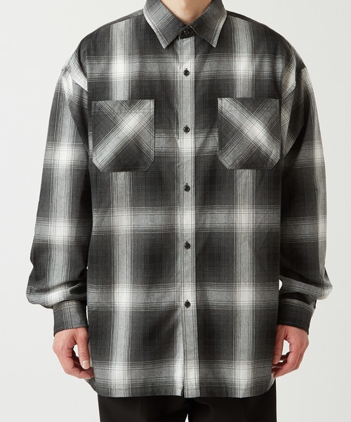 improves（インプローブス）の「サステナブル オンブレ チェック 長袖シャツ（シャツ/ブラウス・メンズ・ホワイト/ブルー/ブラウン/チャコール・MEDIUM/LARGE）」の17枚目の写真