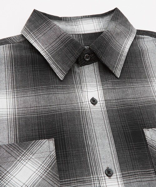 improves（インプローブス）の「サステナブル オンブレ チェック 長袖シャツ（シャツ/ブラウス・メンズ・ホワイト/ブルー/ブラウン/チャコール・MEDIUM/LARGE）」の12枚目の写真