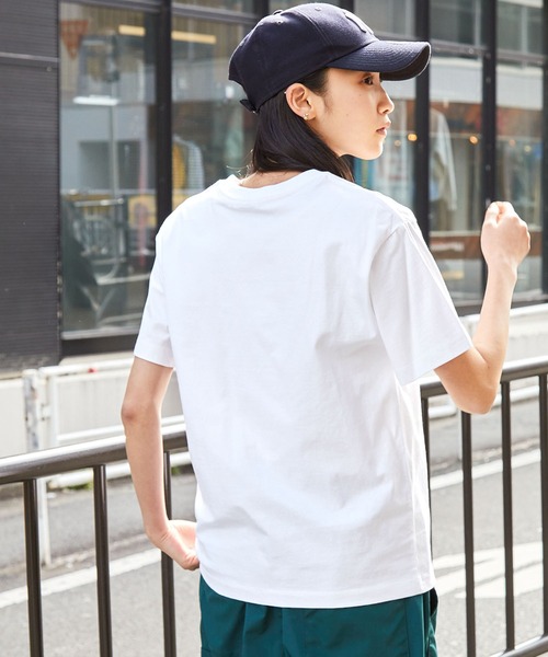 CONVERSE/コンバース フロッキーロゴプリントクルーネック半袖T