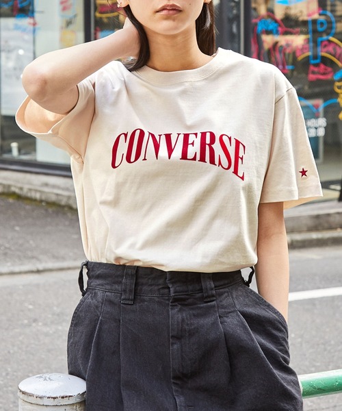 tシャツ VANCOUVERフロッキーロゴ半袖T レディース FREAK'S STORE tシャツ 限定展開 Champion × STORE/チャンピオン