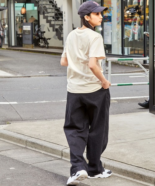 CONVERSE/コンバース フロッキーロゴプリントクルーネック半袖T