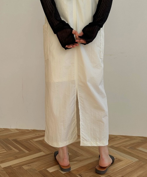 hellam（へラム）の「ミリタリージャンパースカート（ジャンパースカート・レディース・ブラック/カーキ/ホワイト/チャコールグレー・FREE）」の10枚目の写真