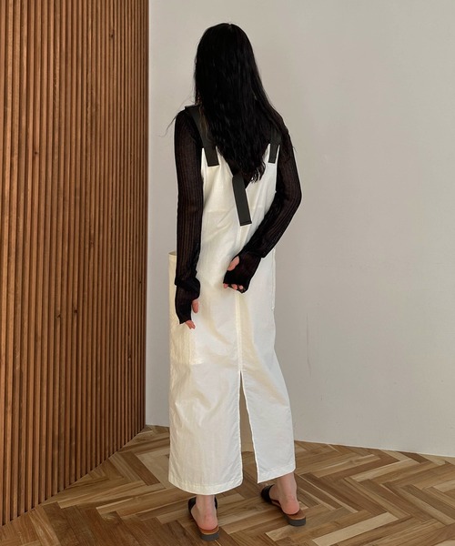 hellam（へラム）の「ミリタリージャンパースカート（ジャンパースカート・レディース・ブラック/カーキ/ホワイト/チャコールグレー・FREE）」の12枚目の写真