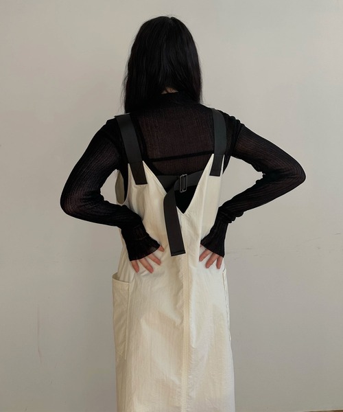 hellam（へラム）の「ミリタリージャンパースカート（ジャンパースカート・レディース・ブラック/カーキ/ホワイト/チャコールグレー・FREE）」の14枚目の写真