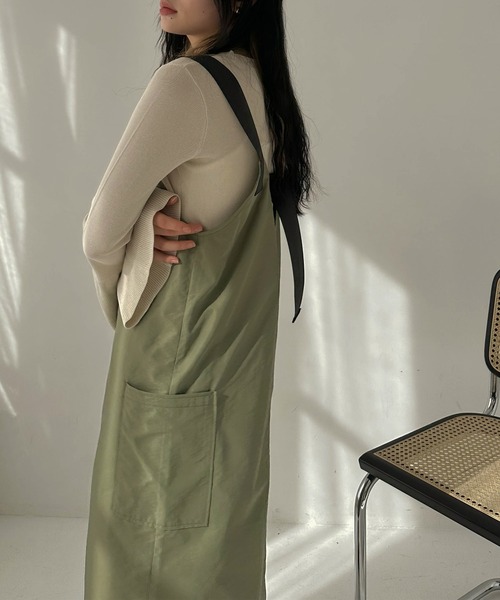 hellam（へラム）の「ミリタリージャンパースカート（ジャンパースカート・レディース・ブラック/カーキ/ホワイト/チャコールグレー・FREE）」の18枚目の写真