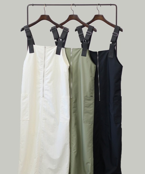 hellam（へラム）の「ミリタリージャンパースカート（ジャンパースカート・レディース・ブラック/カーキ/ホワイト/チャコールグレー・FREE）」の22枚目の写真