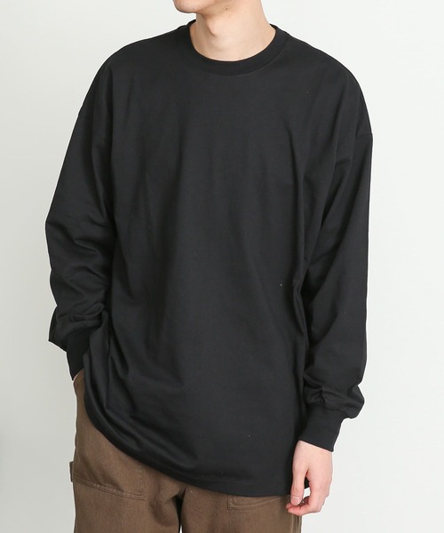 SENSE OF PLACE by URBAN RESEARCH（センスオブプレイスバイアーバンリサーチ）の「エクストラルーズロングTシャツ（Tシャツ/カットソー・メンズ・ブラック/ホワイト・MEDIUM/LARGE）」の3枚目の写真