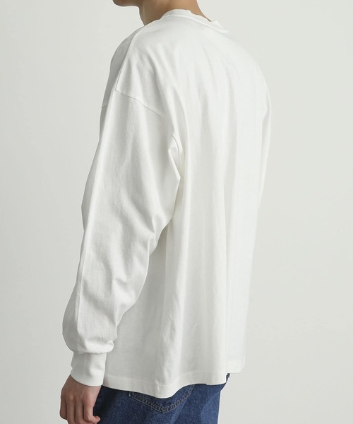 SENSE OF PLACE by URBAN RESEARCH（センスオブプレイスバイアーバンリサーチ）の「エクストラルーズロングTシャツ（Tシャツ/カットソー・メンズ・ブラック/ホワイト・MEDIUM/LARGE）」の12枚目の写真