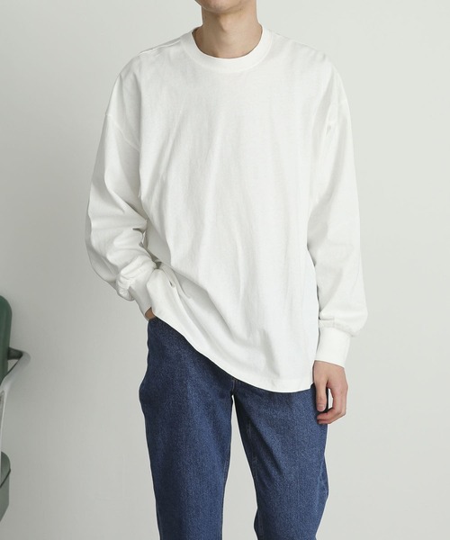SENSE OF PLACE by URBAN RESEARCH（センスオブプレイスバイアーバンリサーチ）の「エクストラルーズロングTシャツ（Tシャツ/カットソー・メンズ・ブラック/ホワイト・MEDIUM/LARGE）」の13枚目の写真